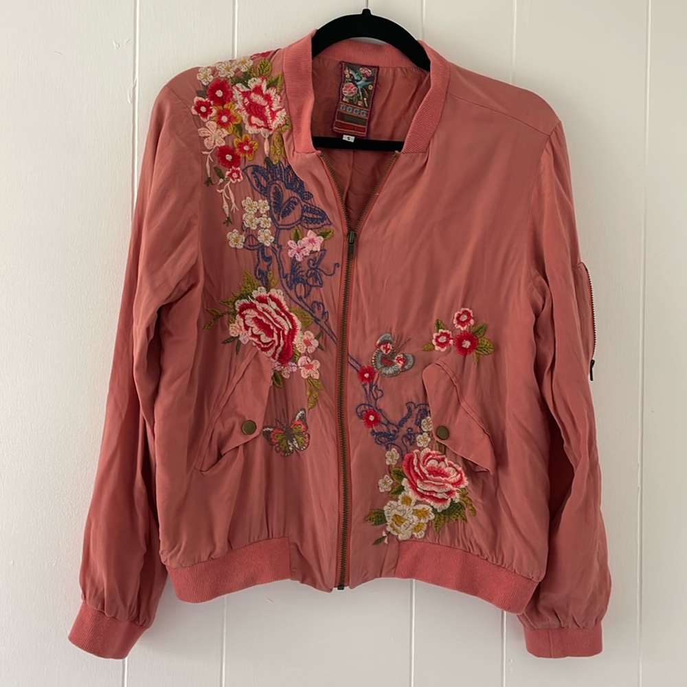 Johnny Was light pink, light weight Jacket